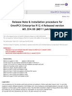 TC2906en-Ed08 Release Note and Installation Procedure OmniPCX Enterprise R12.4 Version M5.204.88