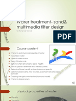 Water Treatment Sand & Multimedia Filter Design
