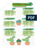 JADWAL PELAJARAN Contoh