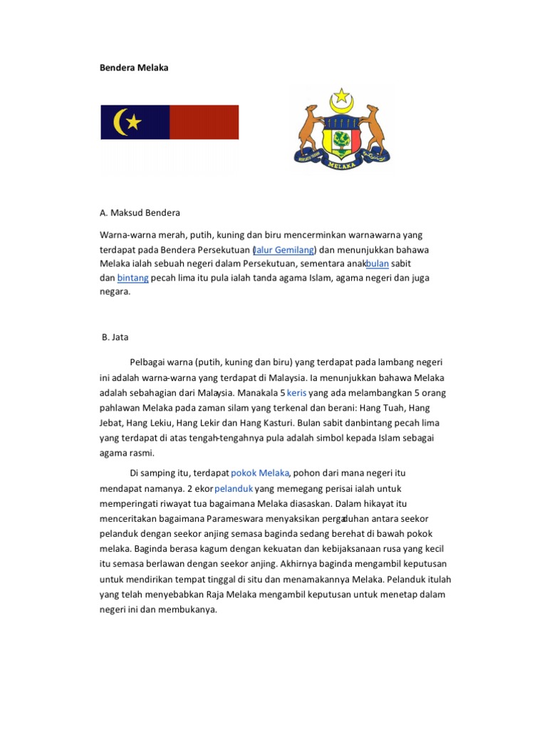 Bendera Melaka Johor Pdf