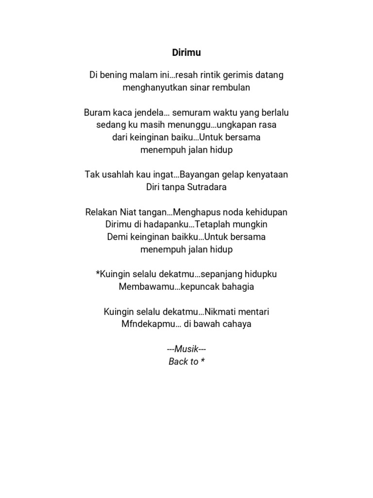 Lirik Lagu 