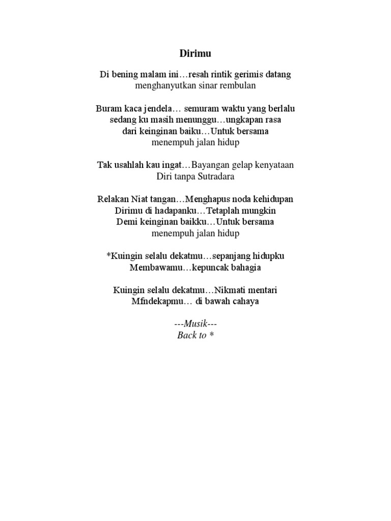 Lirik Lagu 