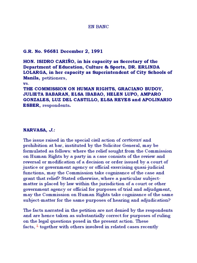 Case 1 | PDF | Human Rights | Inquiry