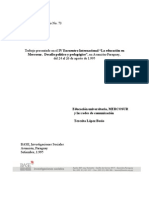 Nº 73. Educación Universitaria, MERCOSUR y Las Redes de Comunicación - Teresita López Bosio - PortalGuarani