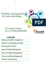Business Loan Structuring Portfolio Mgt.