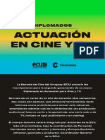 ECU Diplomado Actuacion Cine TV