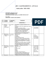 0 Planificare Calendaristica Anuala Clasa A VI A 20212022 Muzica