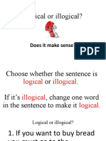 Logical or Illogical