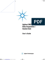 Agilent 34970A/34972A Data Acquisition / Switch Unit: User's Guide