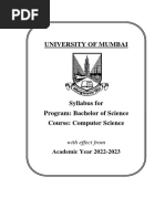 Mu Sybsc CS Syllabus 2022