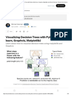 Visualizing Decision Trees With Python (Scikit-Learn, Graphviz, Matplotlib) - by Michael Galarnyk - Towards Data Science