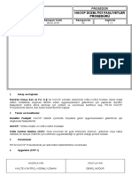 PR.03 HACCP Düzeltici Faaliyetler Prosedürü. Rev00.