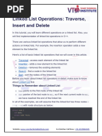 C++ Linked List Operations