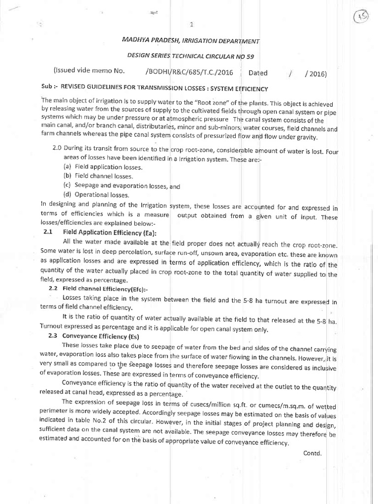 TC 59 Revised Guidelines On Water Transmission Losses PDF | PDF ...