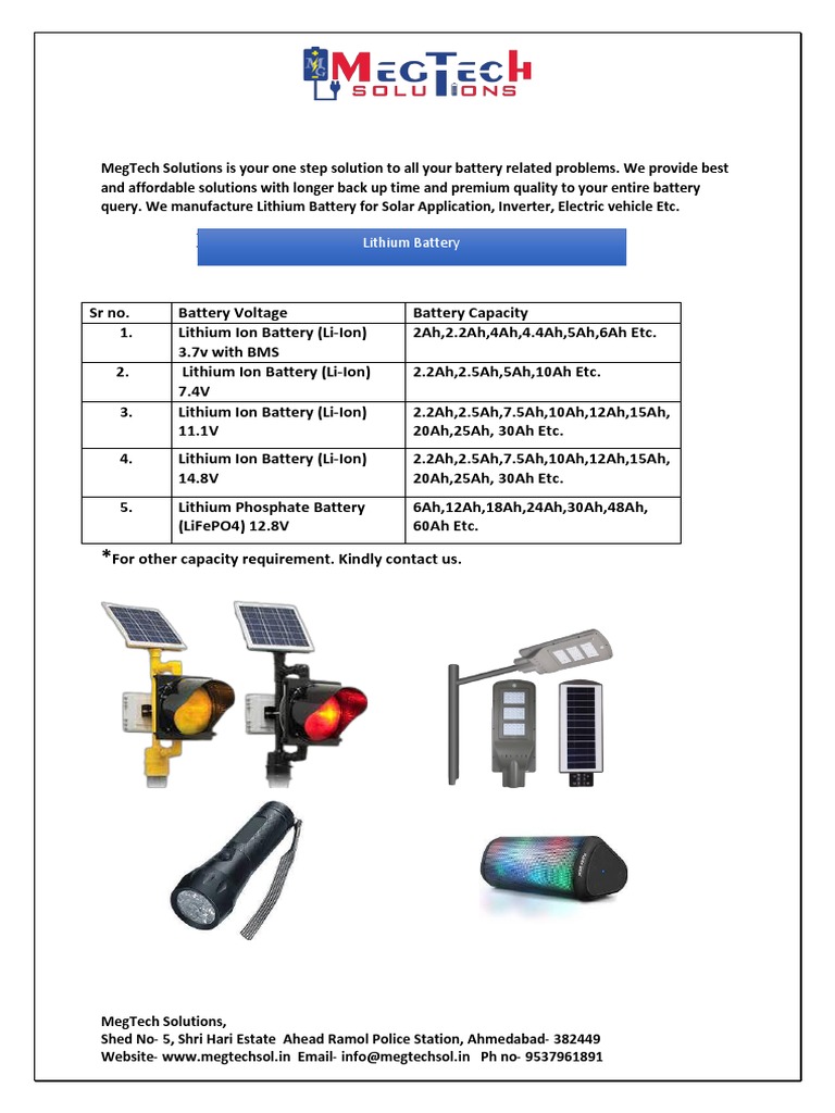 Lithium Battery | PDF