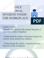 JIT Importance of Proper Hygiene in The Workplace