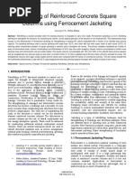 Retrofitting of Reinforced Concrete Columns Using Ferrocement Jacketing