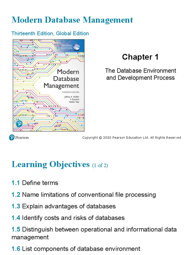 Modern Database Management Slides - ch01 | PDF | Software Development ...
