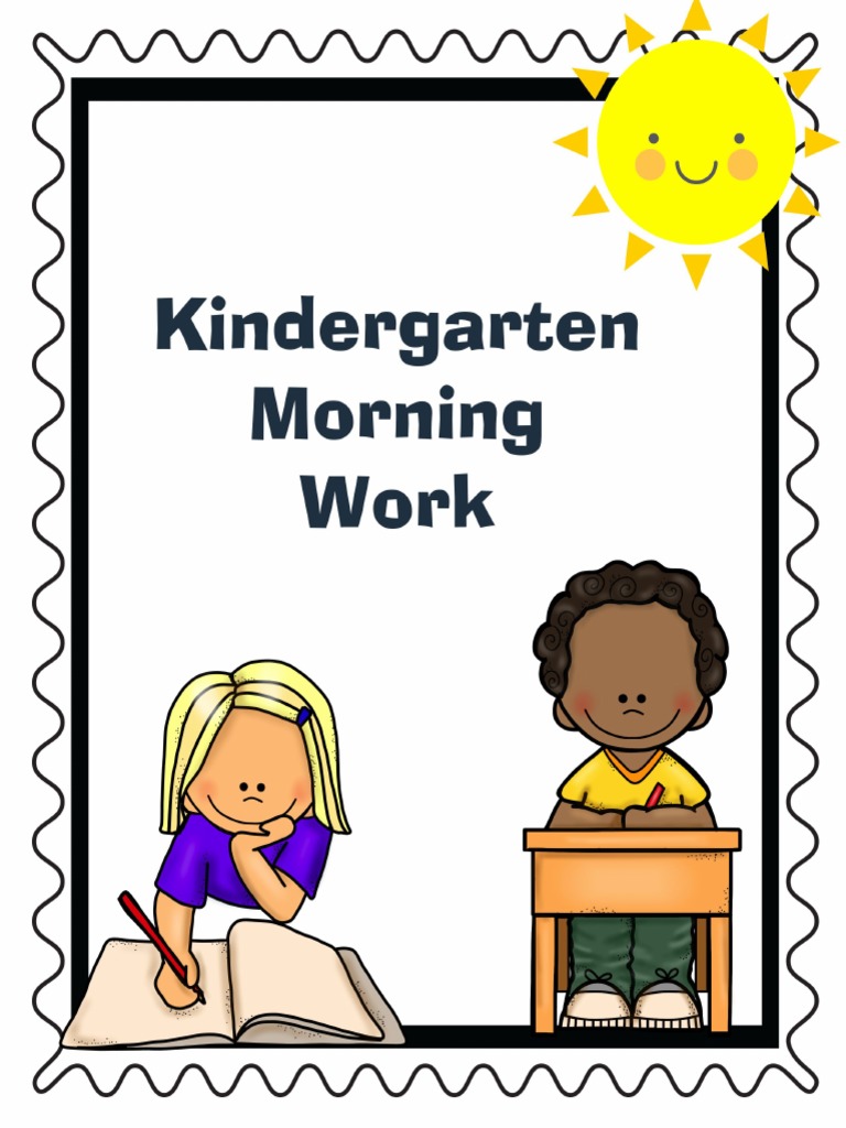 Kindergarten Morning Work Pdf