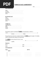 Agreement Letter of Sale Car | PDF | Computers