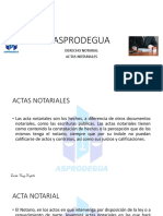 Actas Notariales Derecho Notarial Asprodecua PDF