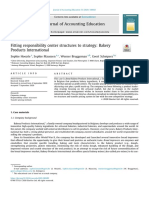 2019 (Hoozee Et Al) Fitting Responsibility Center Structures To Strategy Bakery Products International