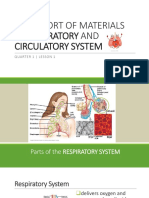 Transport of Materials in The Respiratory and Circulatory