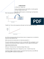 Costing Overview