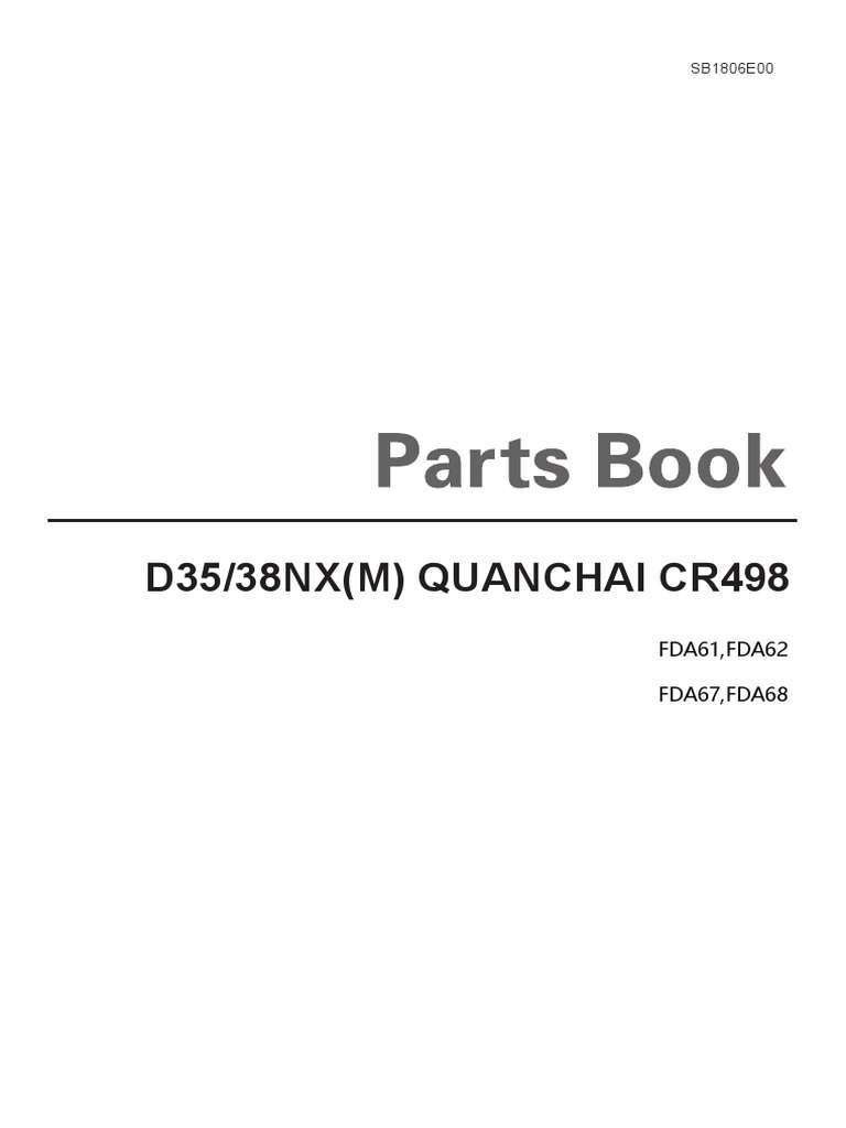 Doosan D35/D38NX Parts Manual | PDF | Engines | Screw