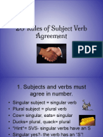 Subject Verb Agreement