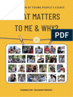What Matters To Me & Why