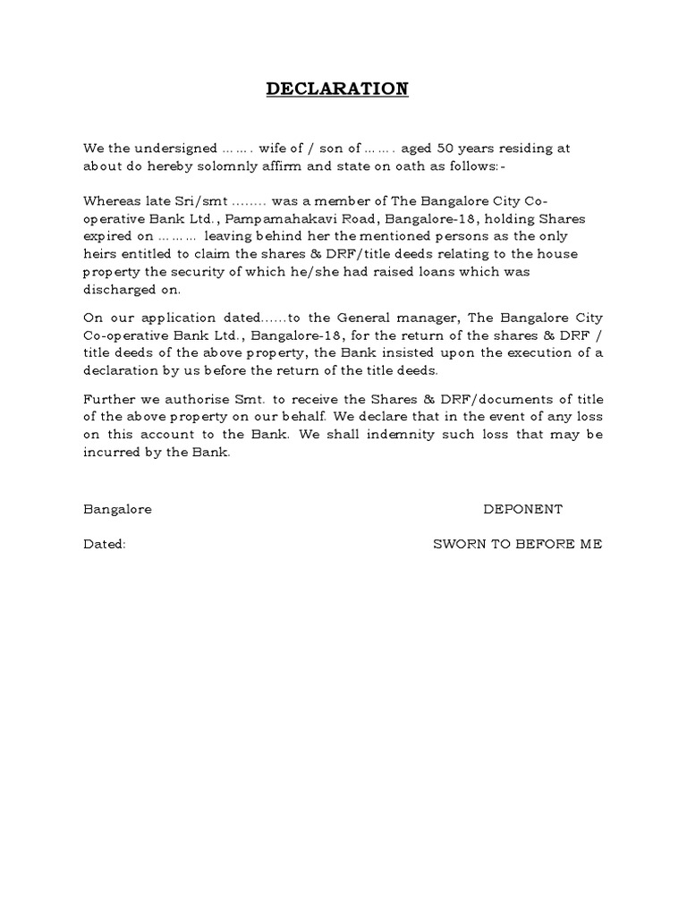 Declaration pdf
