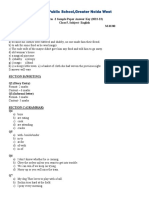 Term 2 Sample Paper Answer Key (22-23) PDF