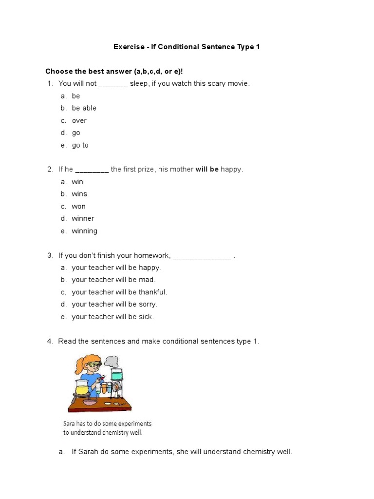 Exercise If Type 1 | PDF | Language Arts & Discipline