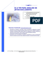 Utilizando A TIR para Análise de Dois Projetos Excludentes