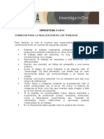 Investiga I+D+I: Consejos para La Realizacion de Los Trabajos