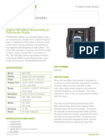 Hall Effect Meter Product Data Sheet English