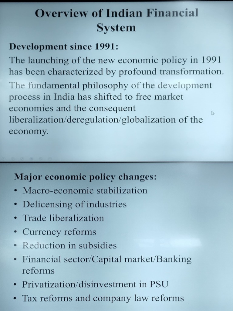 Indian Financial Reforms Since 1991 | PDF | Non Bank Financial ...