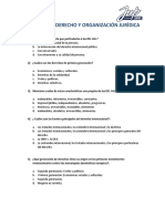 Preguntero Derecho y Organizacion Jurídica PDF