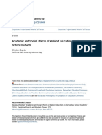 Academic and Social Effects of Waldorf Education On Elementary SC PDF