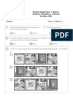 Evaluacion Diagnostica Historia 1 ° Basico