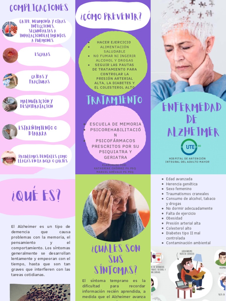 Tríptico Alzheimer.pdf | PDF | Enfermedad de Alzheimer | Diabetes