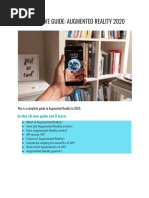 Guide To Augmented Reality