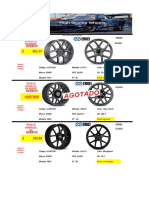 LISTA DE PRECIOS DE AROS ENKEI Y RENNEN