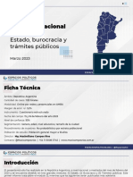 ESPACIOS POLITICOS - Encuesta Nacional Estado (Marzo)