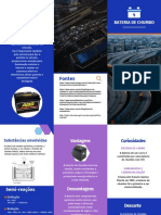 Folder Empresarial Corporativo Tecnologia Casual Azul e Roxo