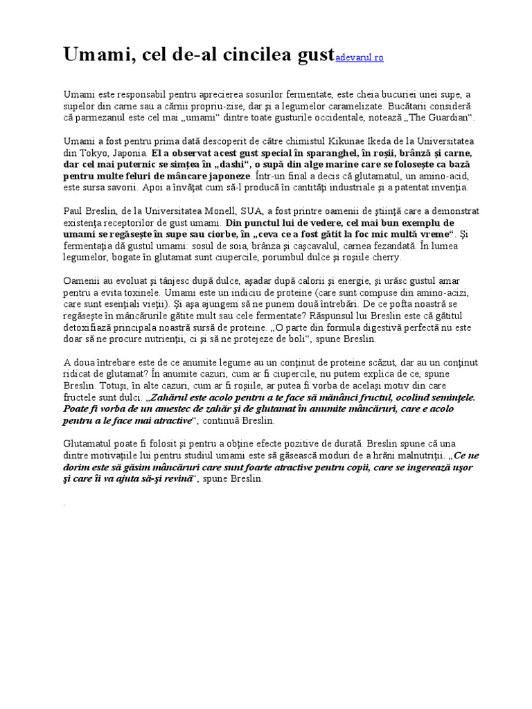 Umami | PDF
