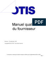 Quality Approved - Otis Supplier Quality Manual FINAL - French