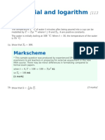 Markscheme - Logarithm Past Paper1