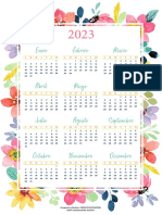 Watercolor Flowers 2023 1 Es PDF